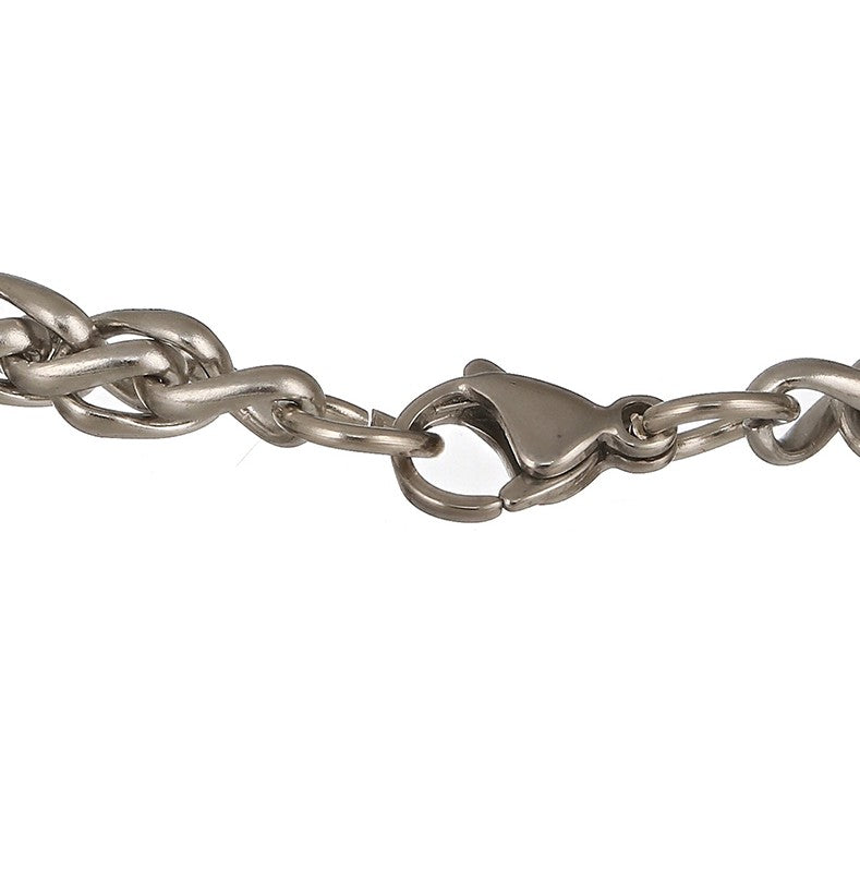 Jazz and Sizzle Men Silver Plated Link Bracelet