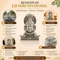 Silver Plated Jai Shree Shyam Idol for Home, Car & Workplace