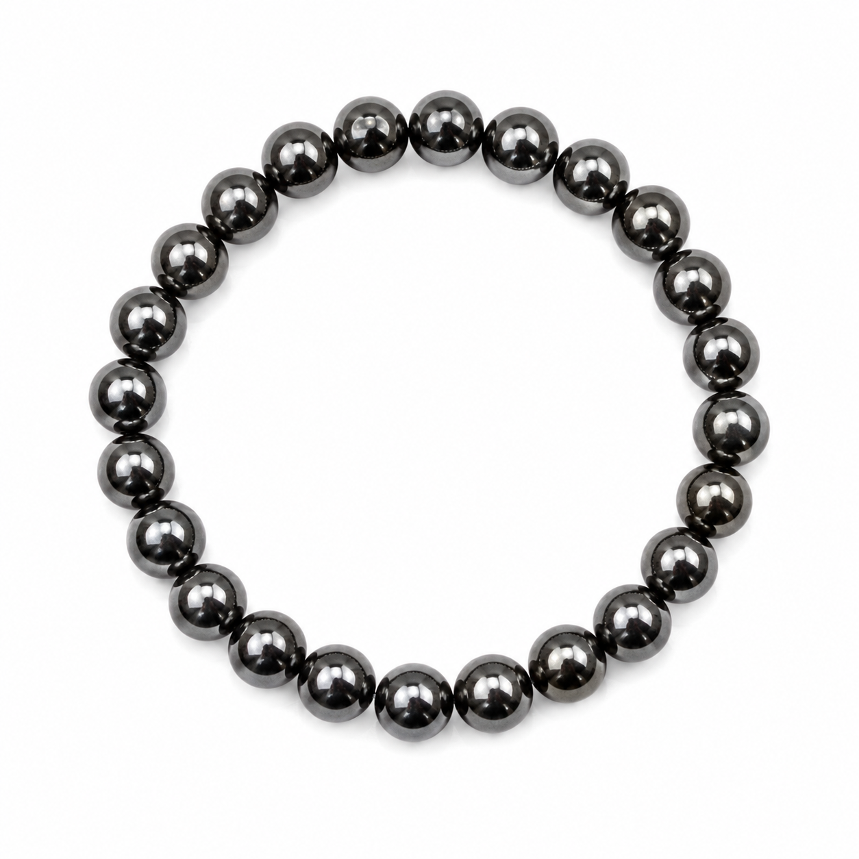 Natural Pyrite Beaded Bracelet for Men & Women-JS-SBR-028