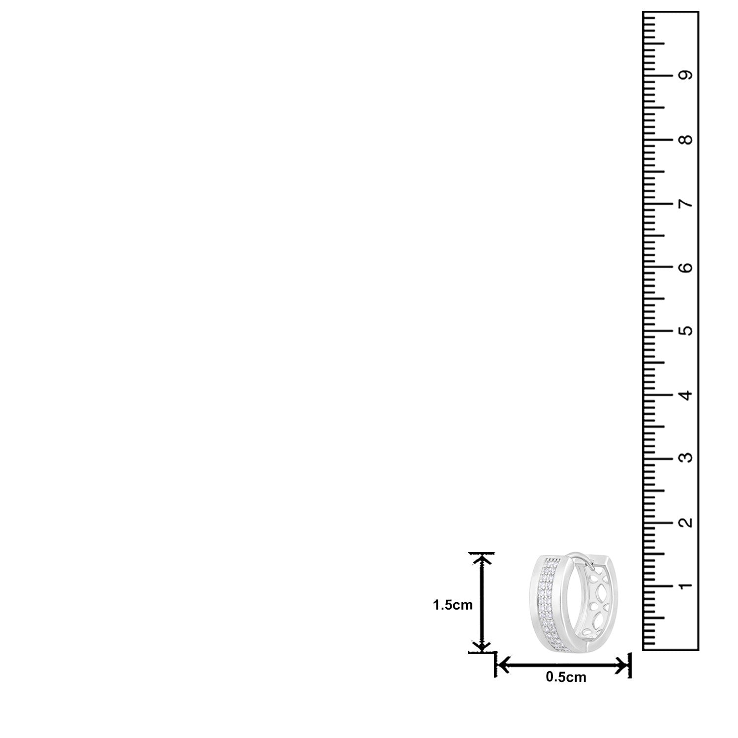 Jazz And Sizzle Silver Plated Hoop Earrings