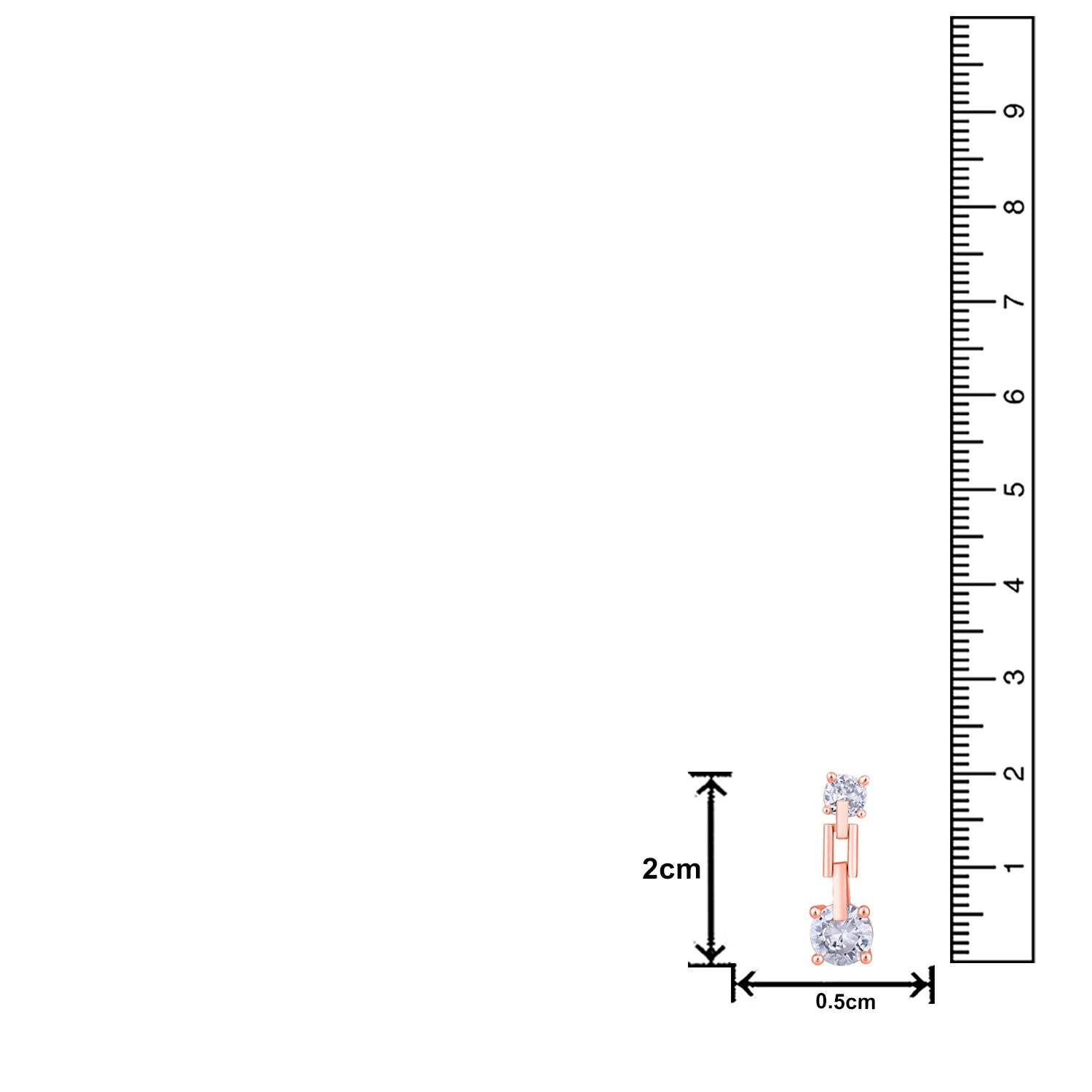 Jazz And Sizzle Rose Gold-Plated Circular Shaped Drop Earrings