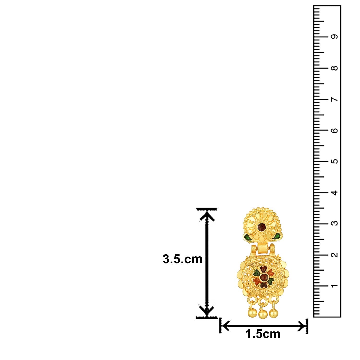 Jazz And Sizzle 22K Gold Plated  Circular Design Necklace Set with Matching Earrings Dubai Style Jewelry Set