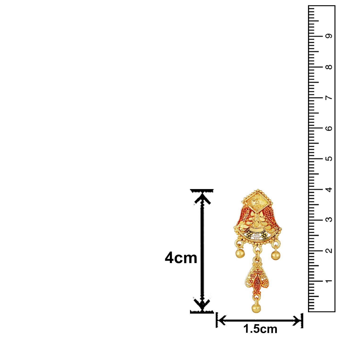 Jazz And Sizzle 22K Gold Plated Golden Beads & Pearl Drops Radha Krishna Temple Jewellery Set (Copy)