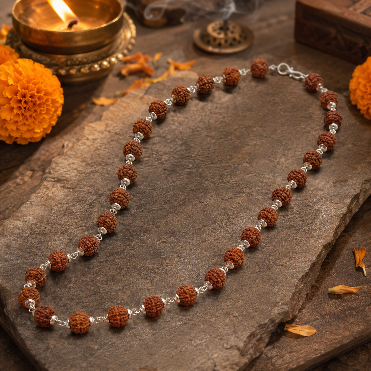 Rudraksha Beads Mala for Men JS-SNC-0019