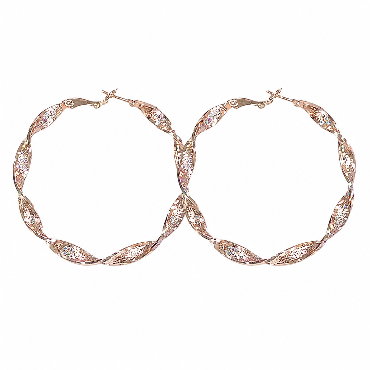New Arrival Fashion Women's Geometric Gold and Silver Plated Metal Cuff Earrings