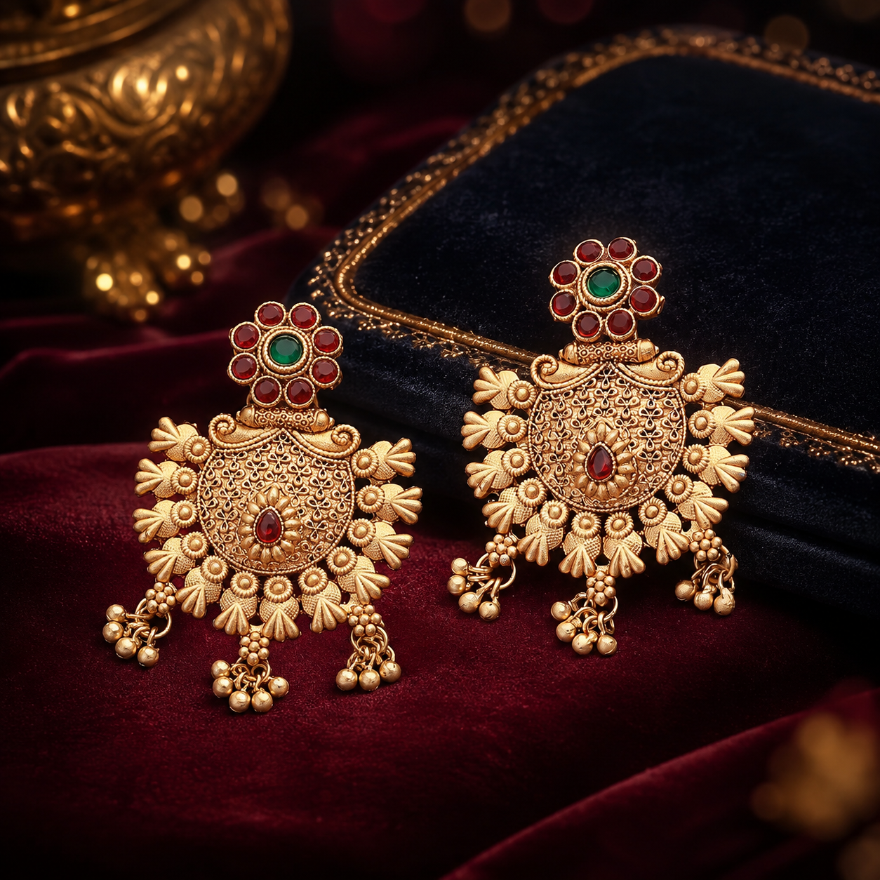 Gold-Toned Classic Drop Earrings