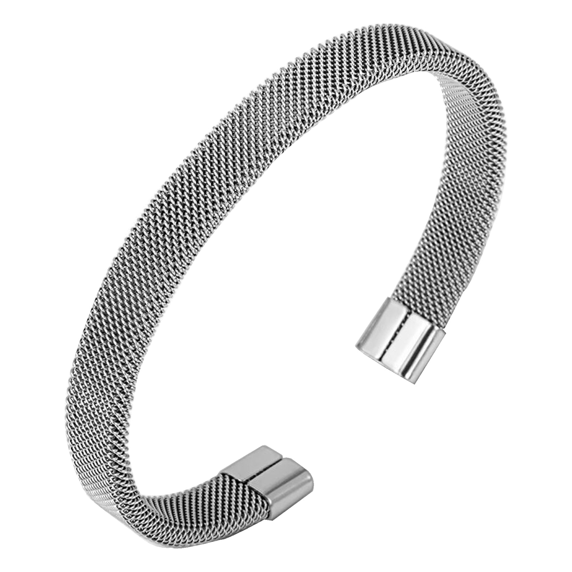 Jazz and Sizzle Men Black-Plated Kada Bracelet and Silver-Plated Cuff Bracele
