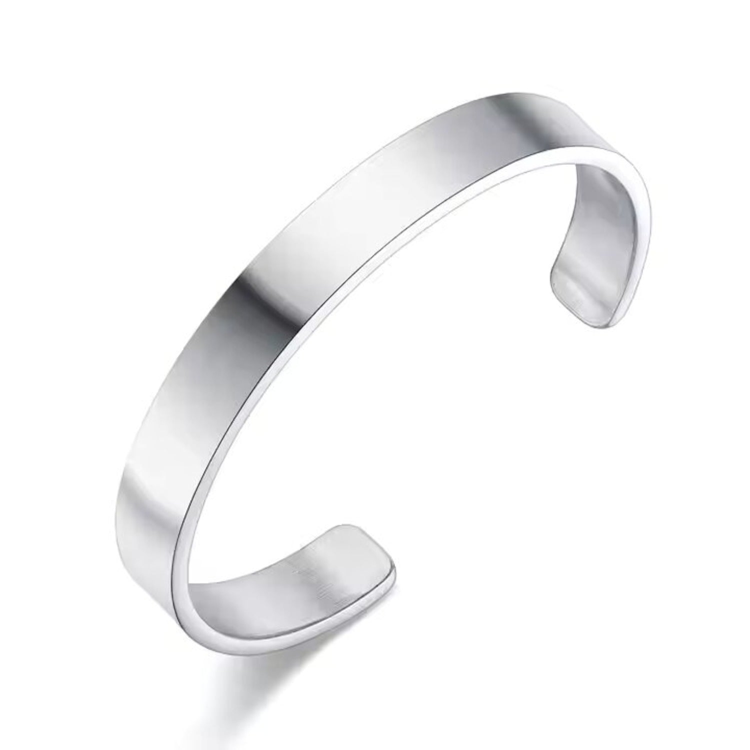 Jazz and Sizzle Men Silver-Plated Cuff Bracelet