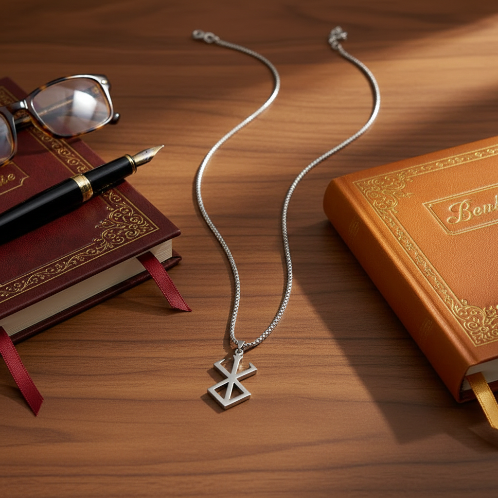 Jazz and Sizzle Silver Plated Anime Cosplay Stainless Steel Pendant with Chain