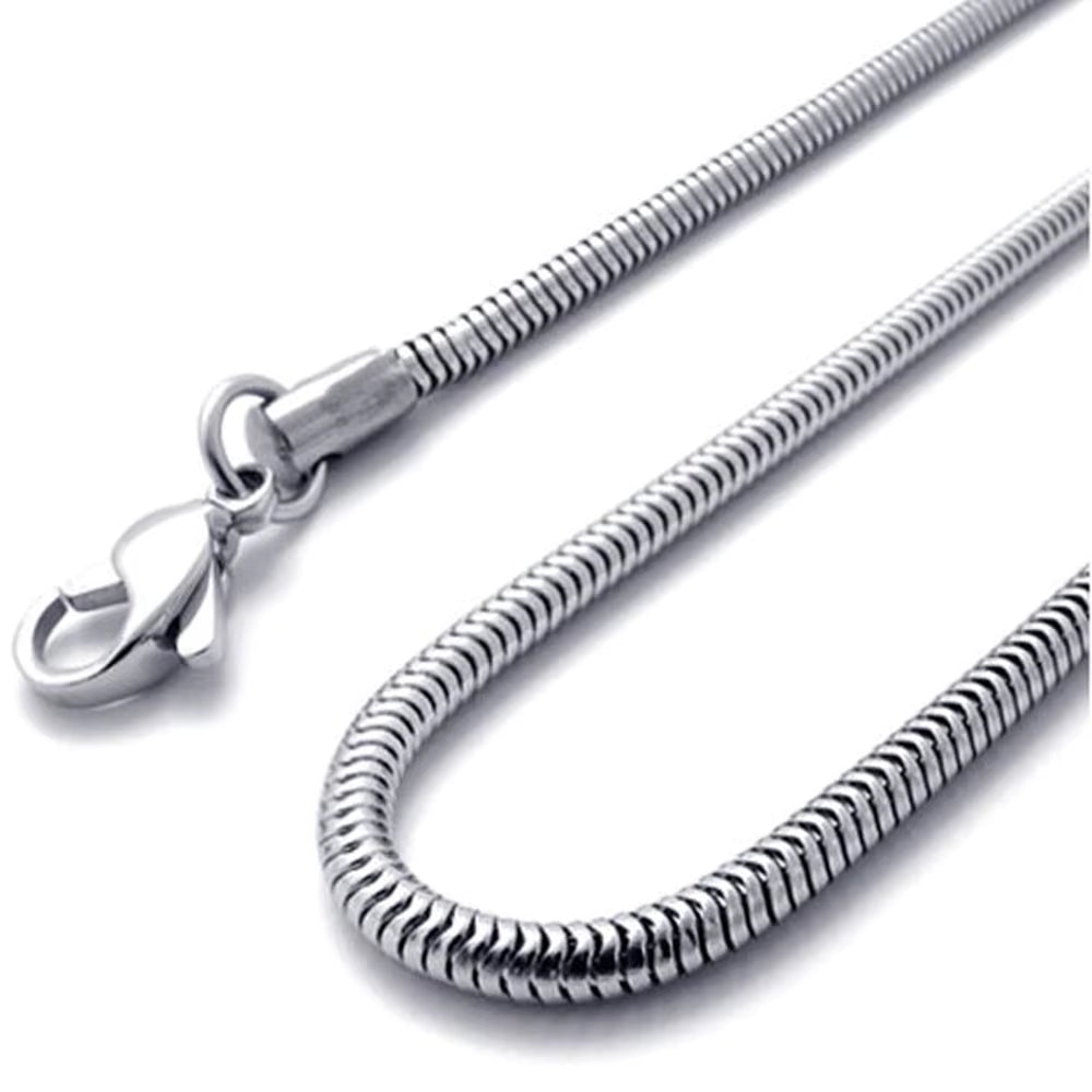 Jazz And Sizzle Silver Plated Snake Chain/Necklace for Men/Women