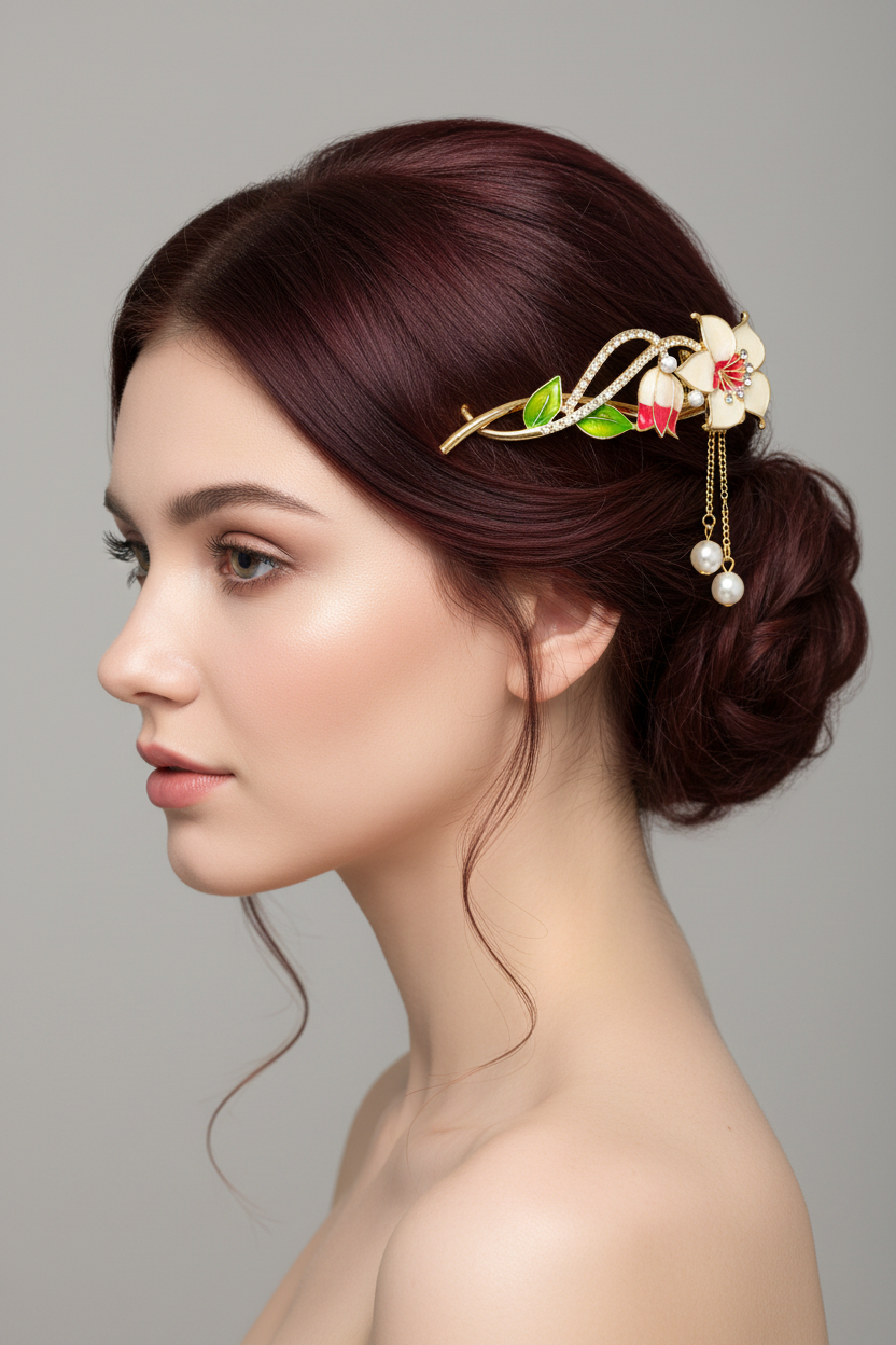 Jazz and Sizzle Women Embellished Alligator Hair Clip