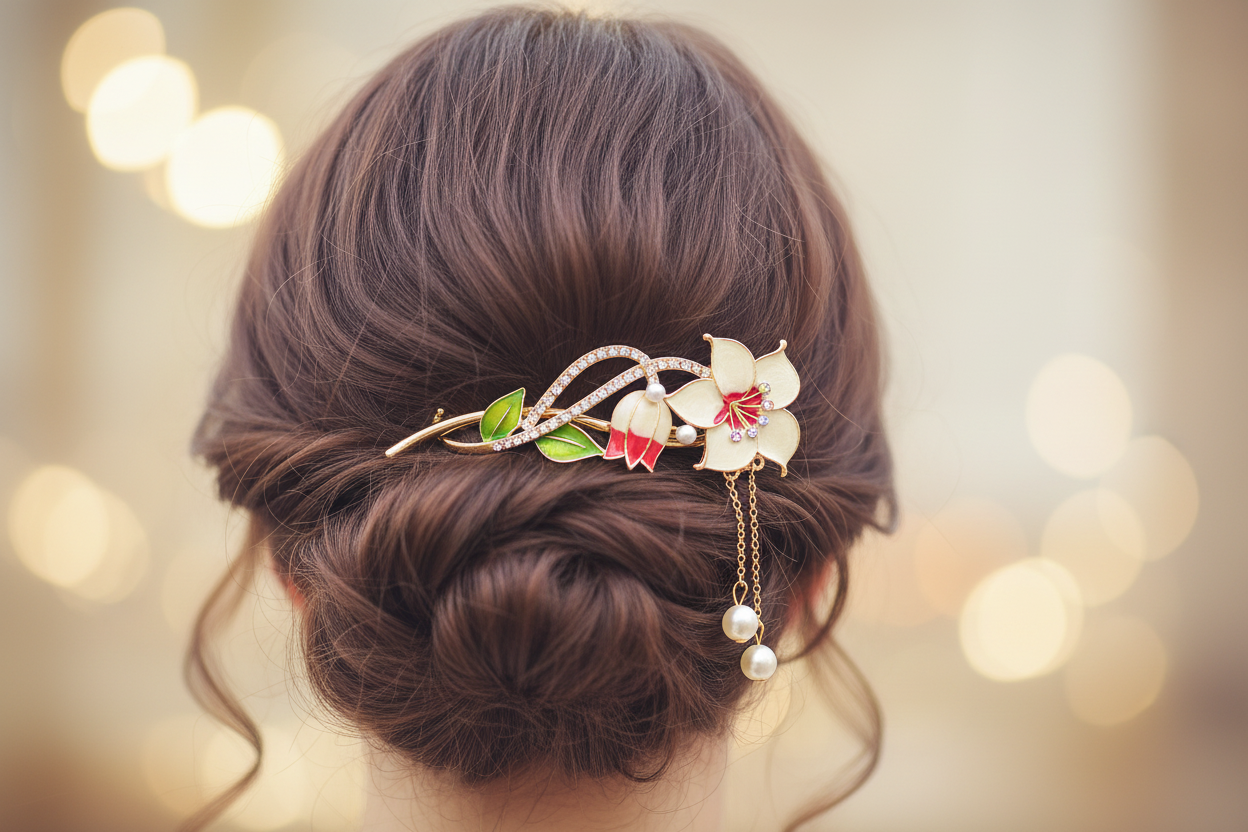 Jazz and Sizzle Women Embellished Alligator Hair Clip