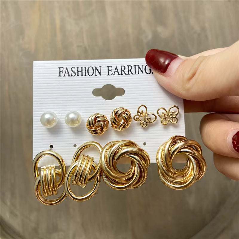 Gold Plated Lavender Crystal Square Drop Earrings for Women