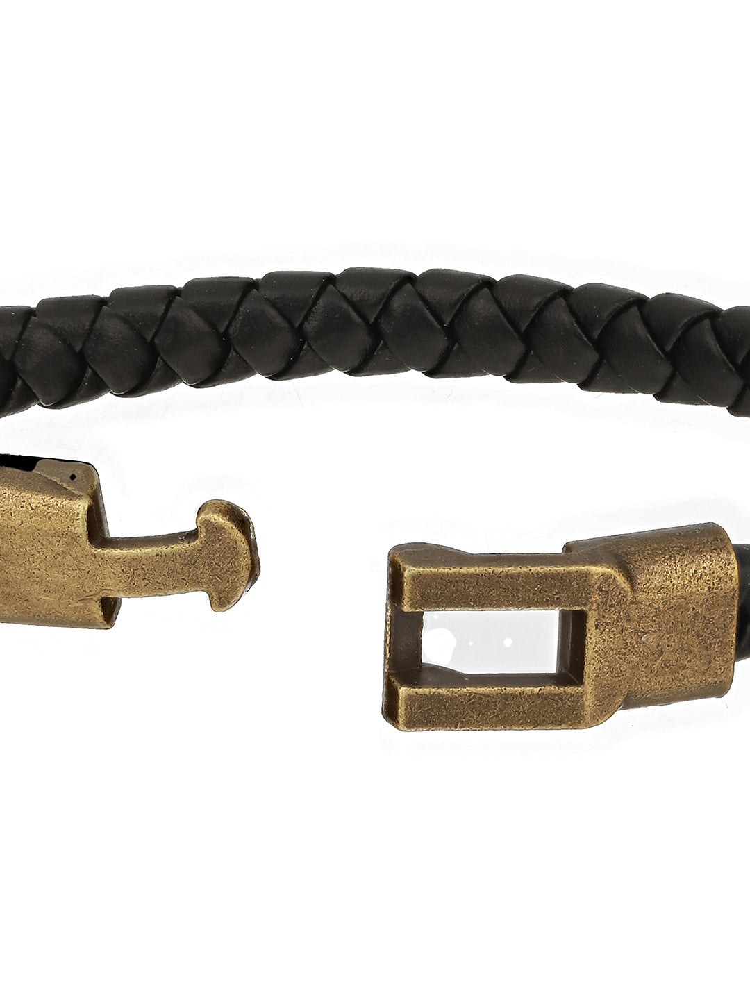 Men Pack of 3 Black Elasticated & Handcrafted Bracelets - Jazzandsizzle