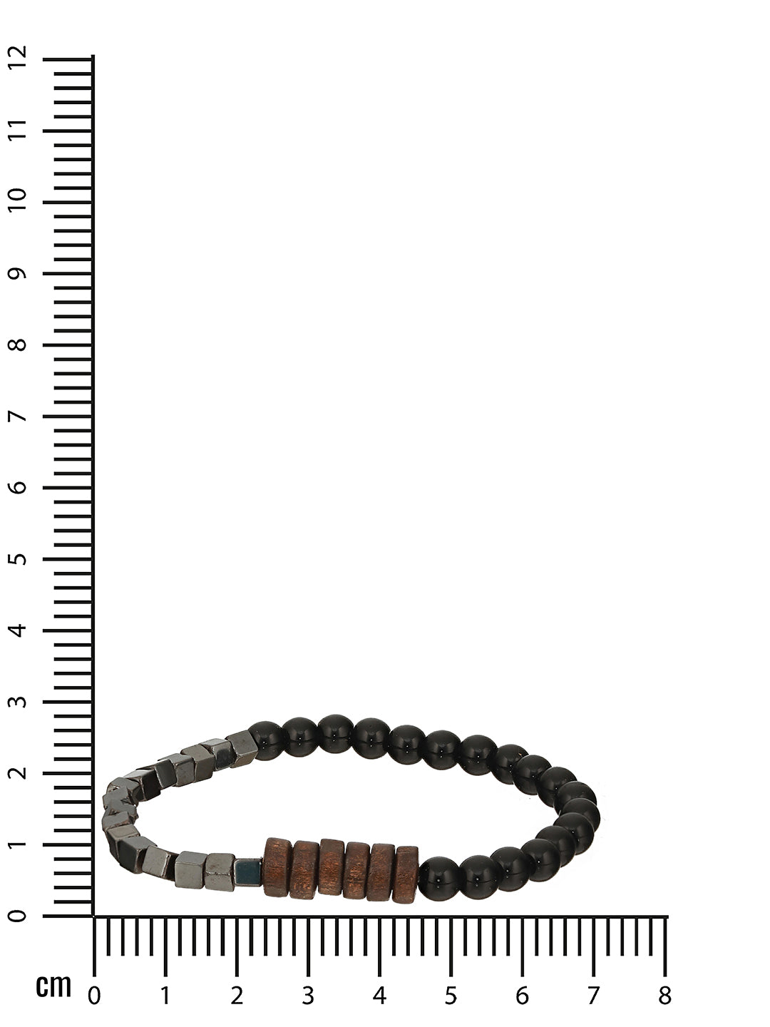 Men Pack of 4 Brown & Black-Coloured Leather & Beads Wraparound Bracelet - Jazzandsizzle