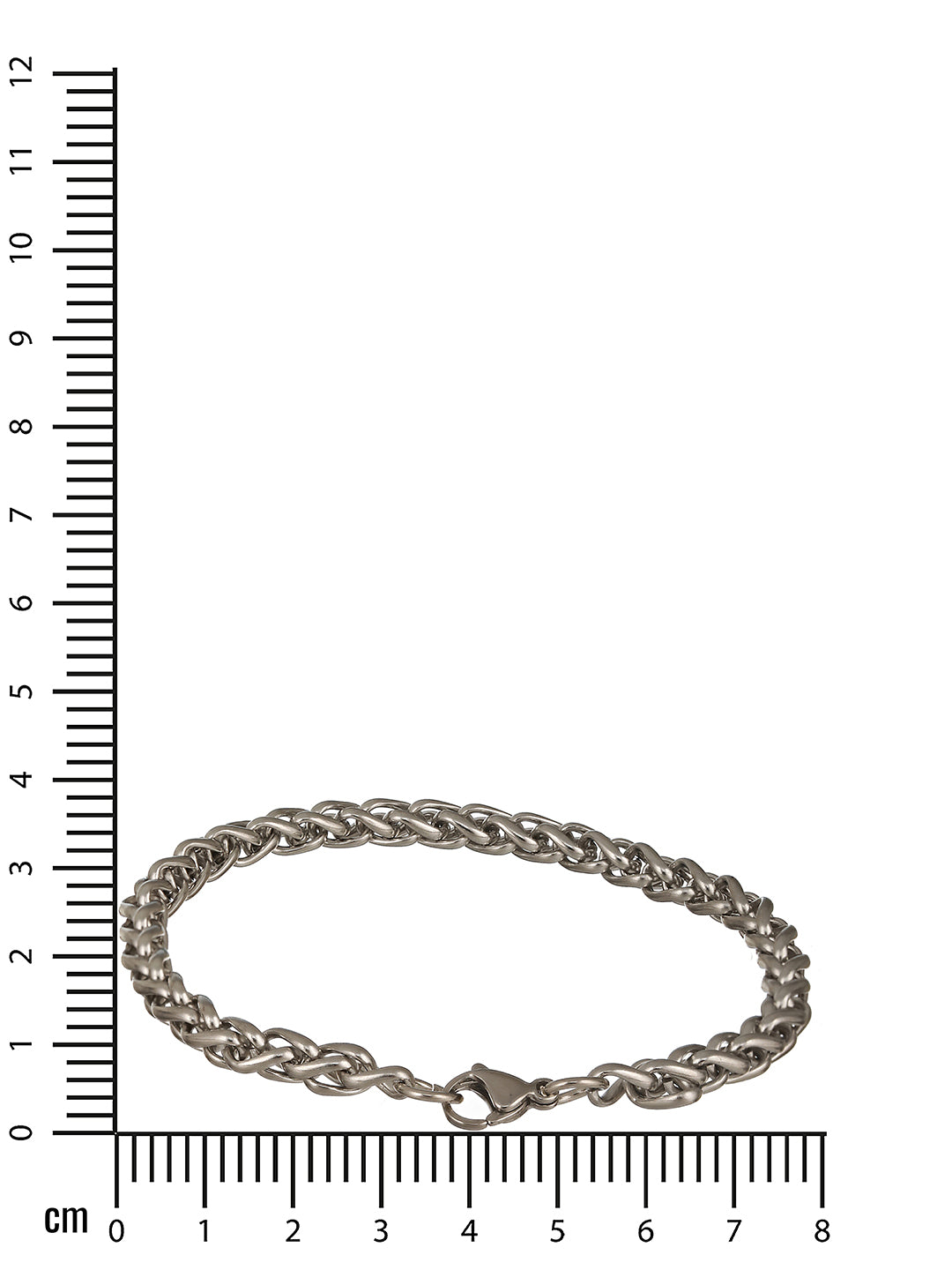 Men Silver Plated Curb Chain Stainless Steel Bracelet - Jazzandsizzle