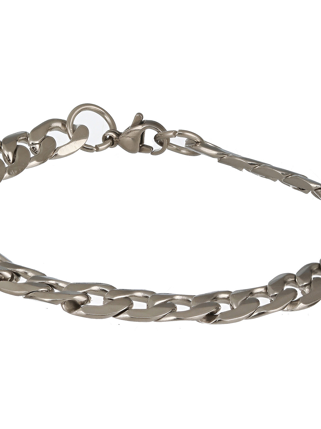 Men Silver-Plated Link Bracelet - Jazzandsizzle