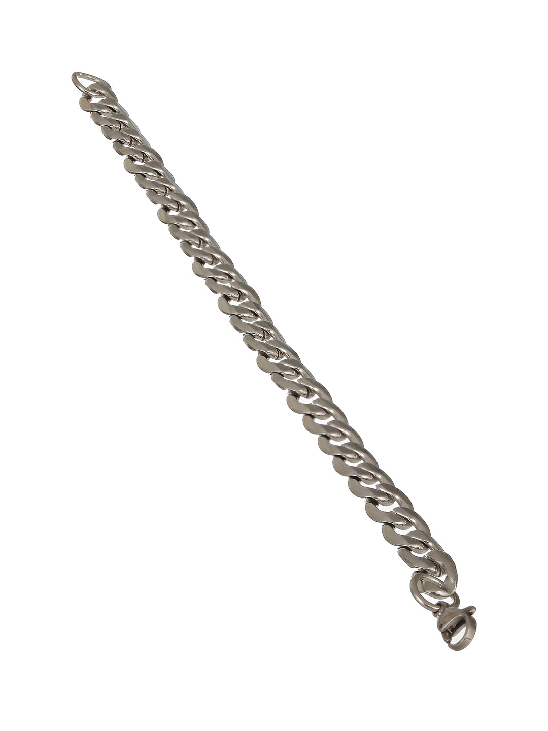 Men Silver-Plated Link Bracelet - Jazzandsizzle