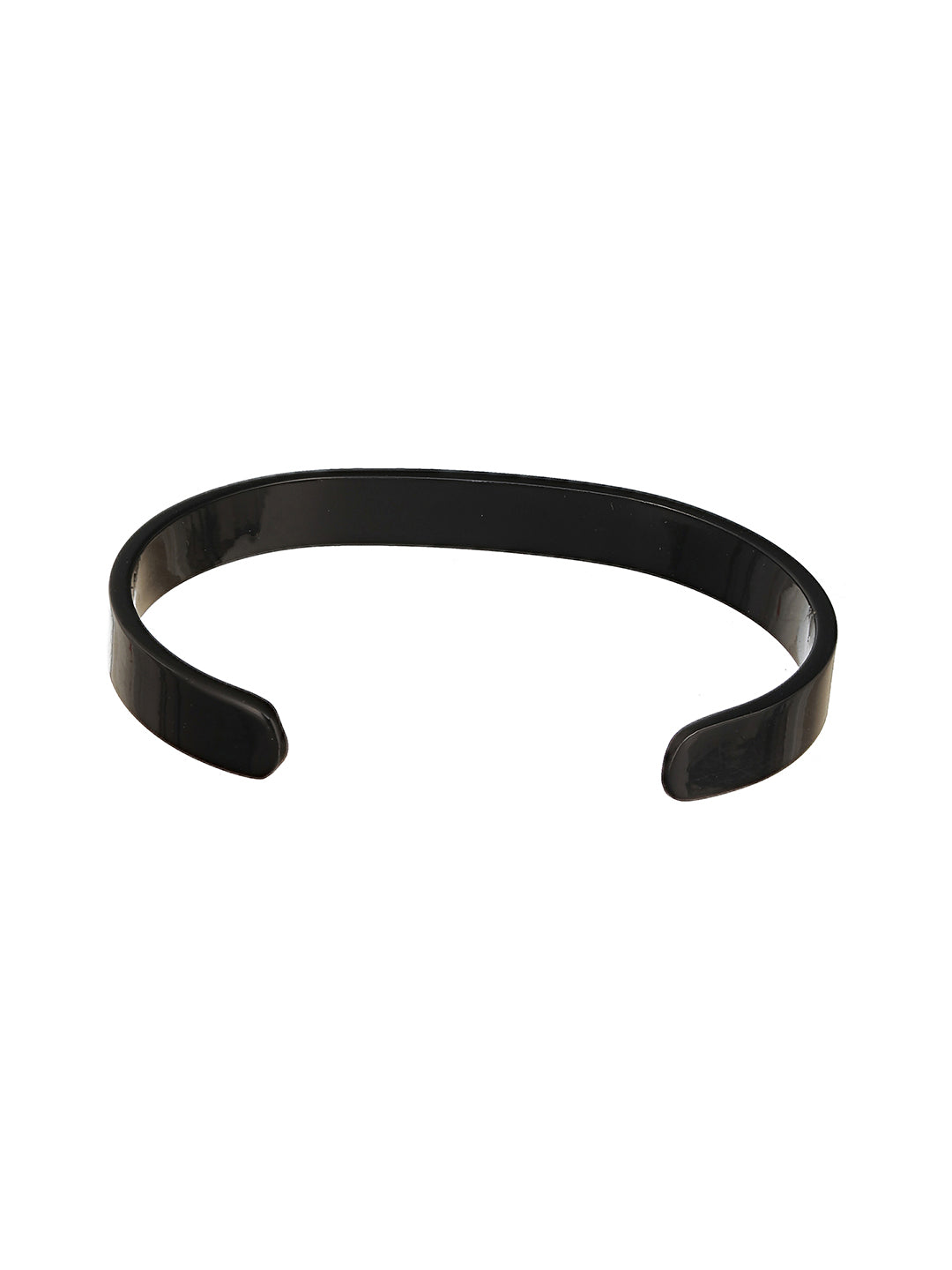 Men Black-Toned Cuff Bracelet - Jazzandsizzle