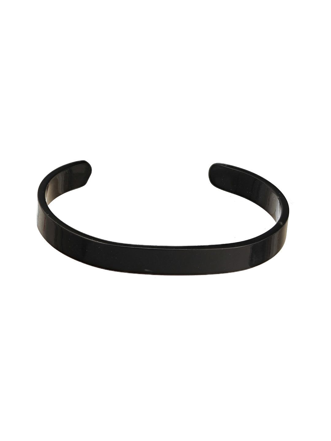 Men Black-Toned Cuff Bracelet - Jazzandsizzle