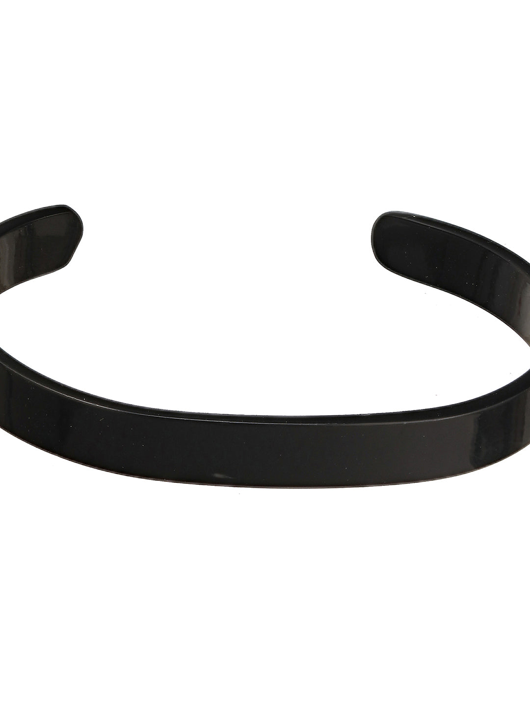 Men Black-Toned Cuff Bracelet