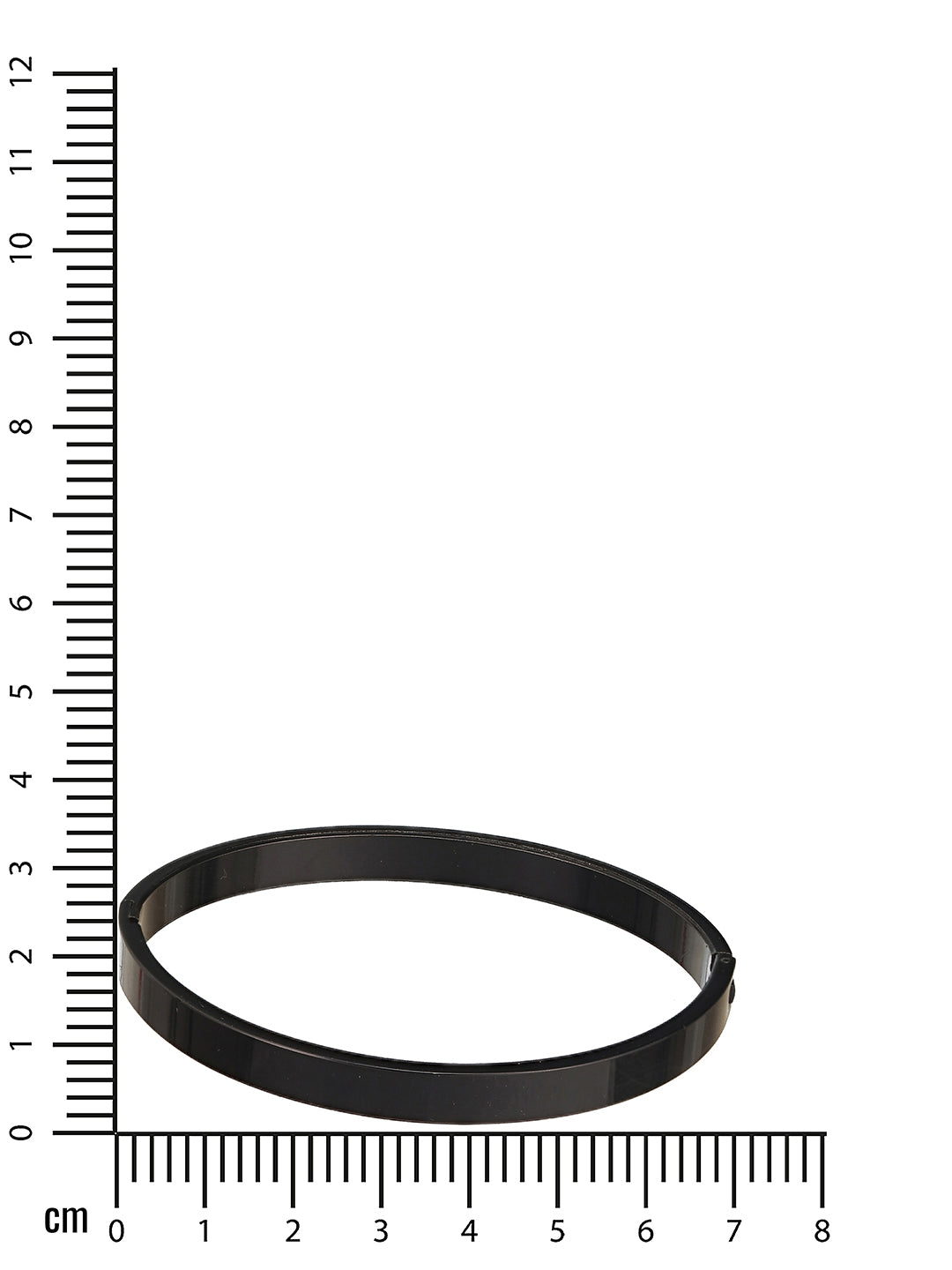 Men Black Stainless Steel Kada Bracelet - Jazzandsizzle