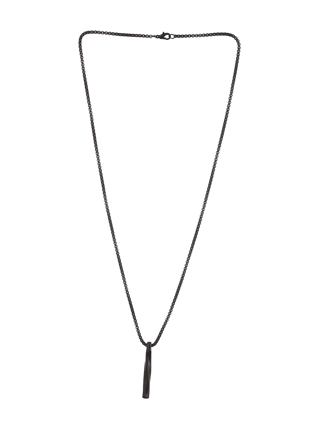 Twisted Cube Bar Pendant Necklace - Jazzandsizzle