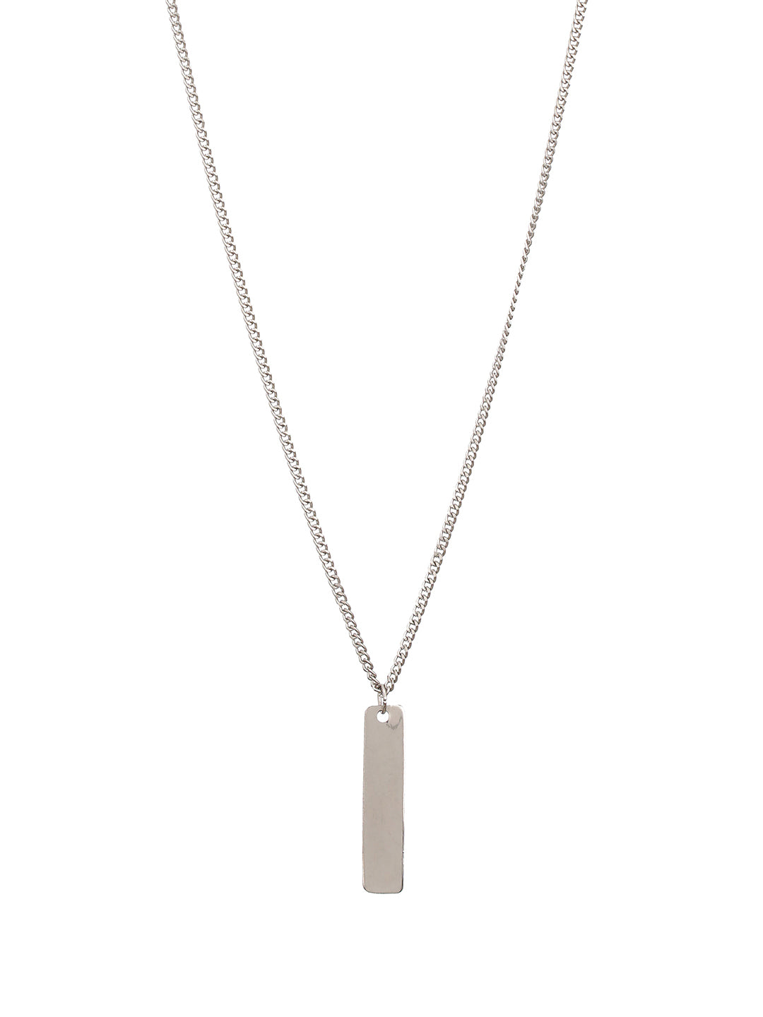 Men Silver-Toned Silver-Plated Necklace