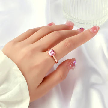 Rosé Luxe Zircon Pendant, Ring & Earrings Set