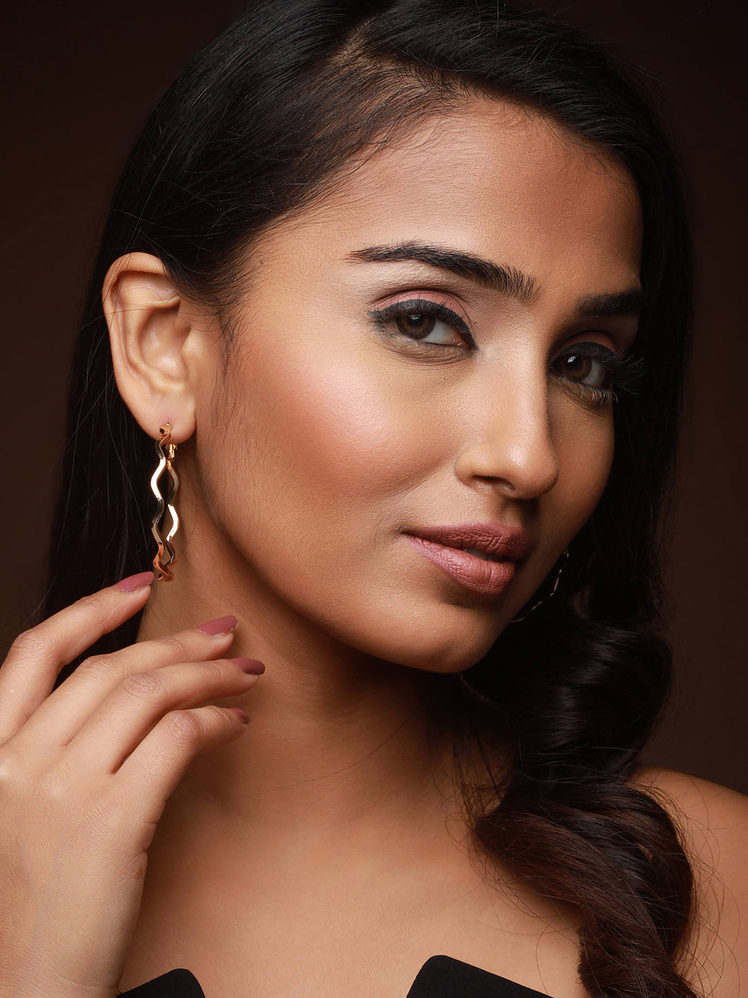 Gold-Plated Circular Hoop Earrings - Jazzandsizzle