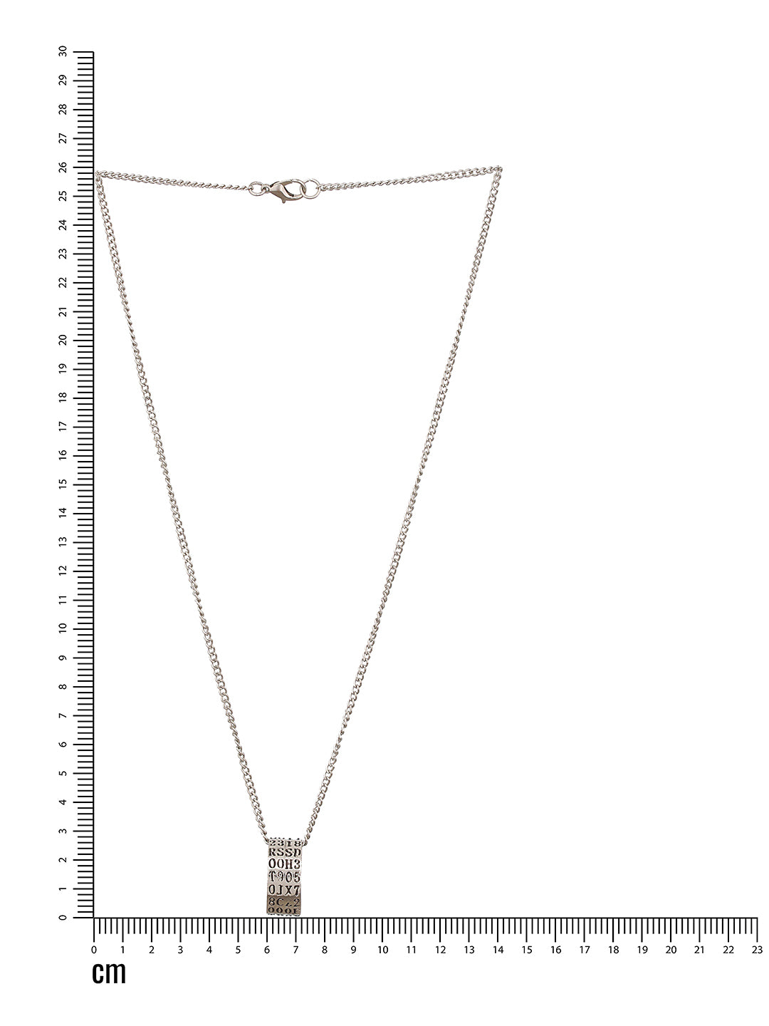Jazz And Sizzle Men Silver-Plated Ring Pendant Chain - Jazzandsizzle