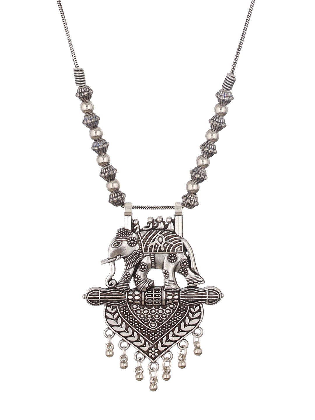 Silver-Toned Alloy Handcrafted Necklace - Jazzandsizzle