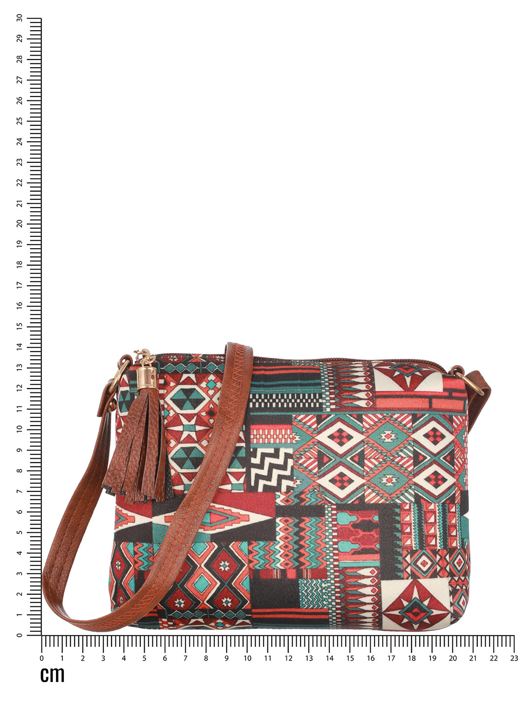 Multicolored Abstract Printed Sling Bag - Jazzandsizzle