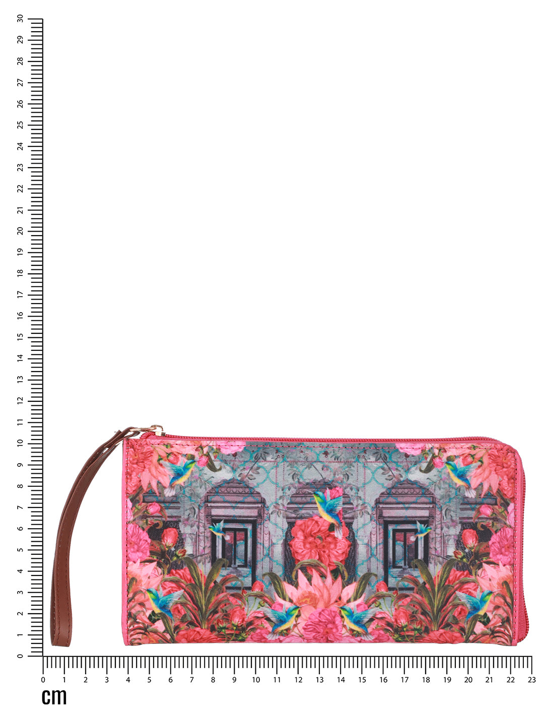 Floral Printed Zip Around Wallet - Jazzandsizzle