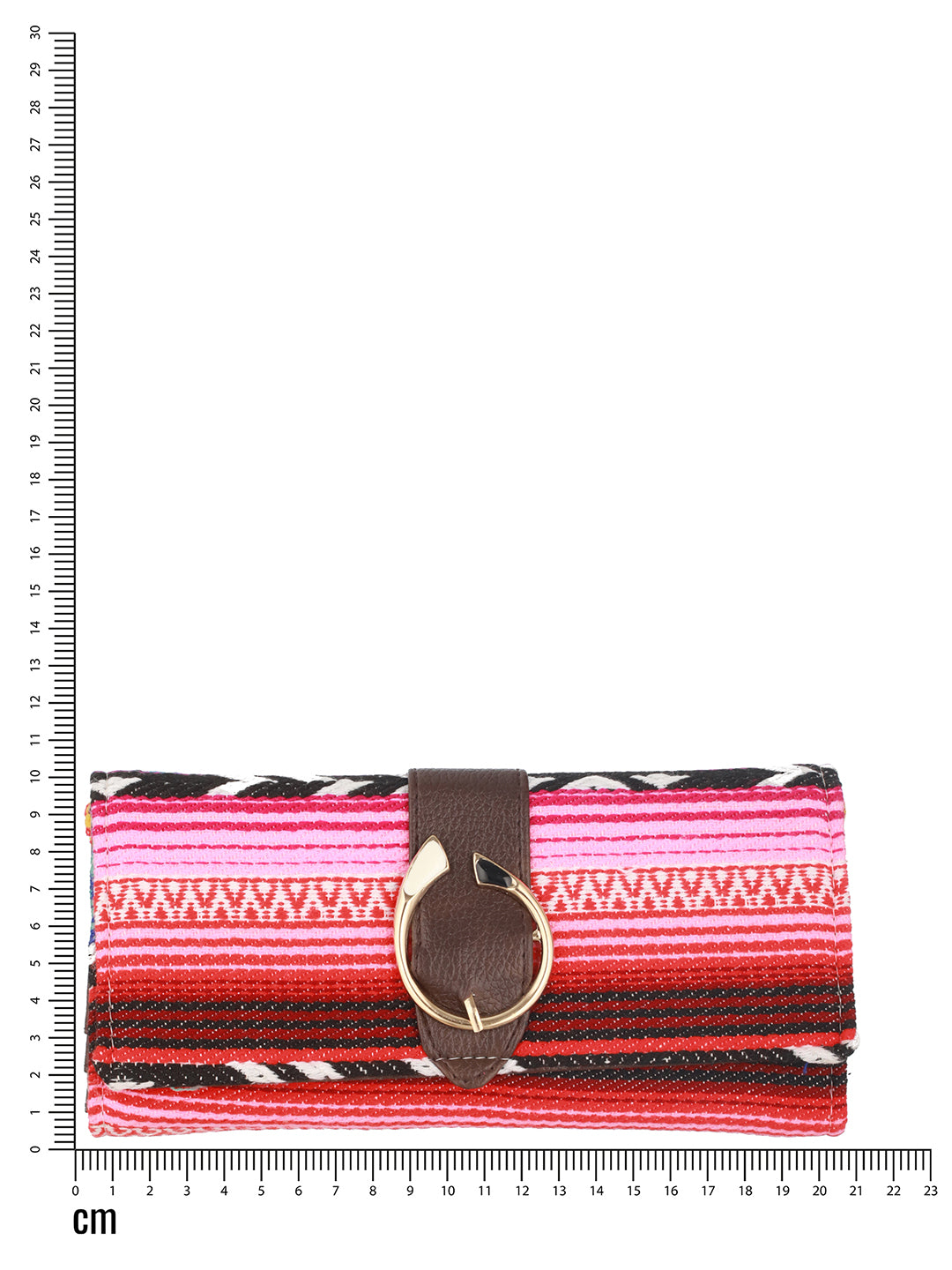 Women Pink & Brown Printed Two Fold Wallet - Jazzandsizzle