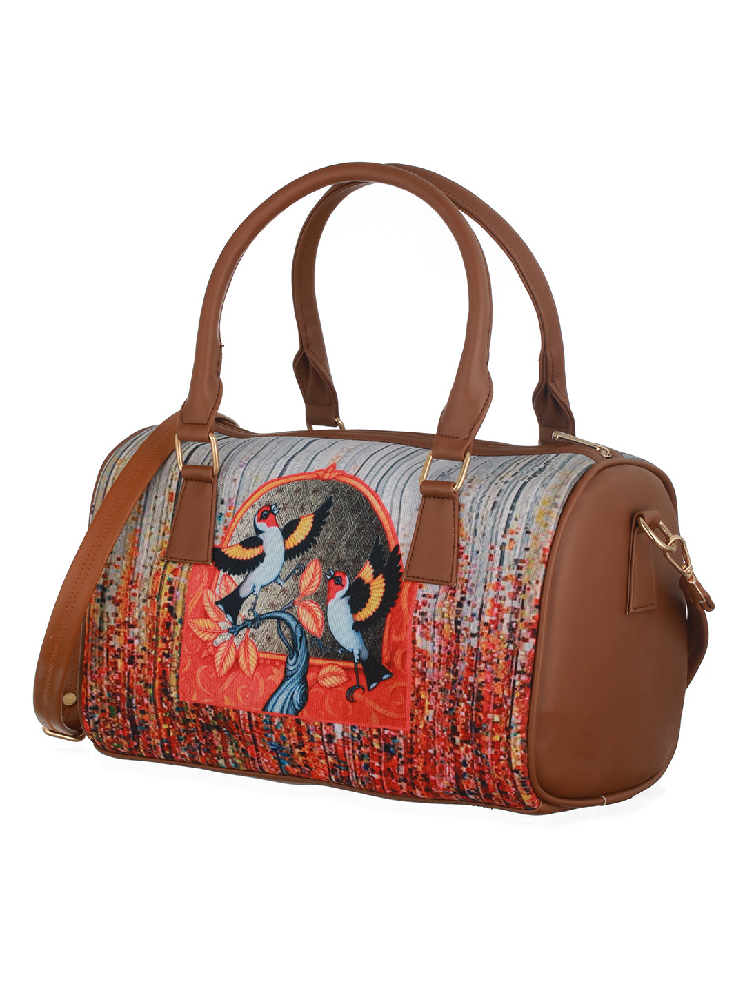 Graphic Printed Structured Handheld Bag - Jazzandsizzle