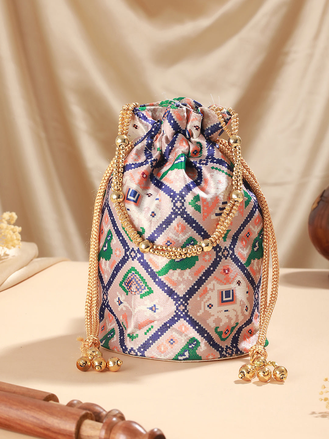 Printed Multicolored Polti Clutch - Jazzandsizzle