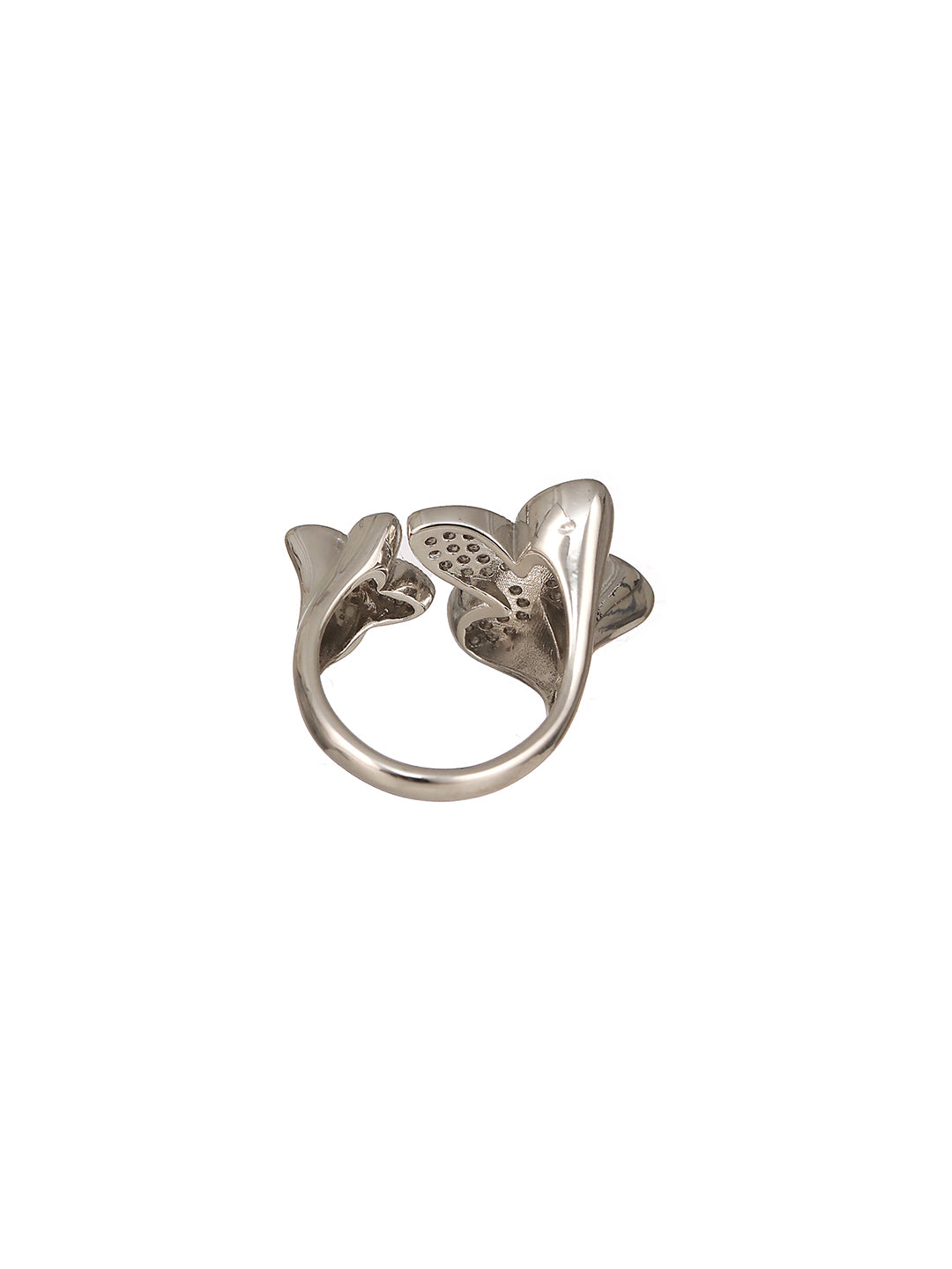 CZ Studded Finger Ring - Jazzandsizzle