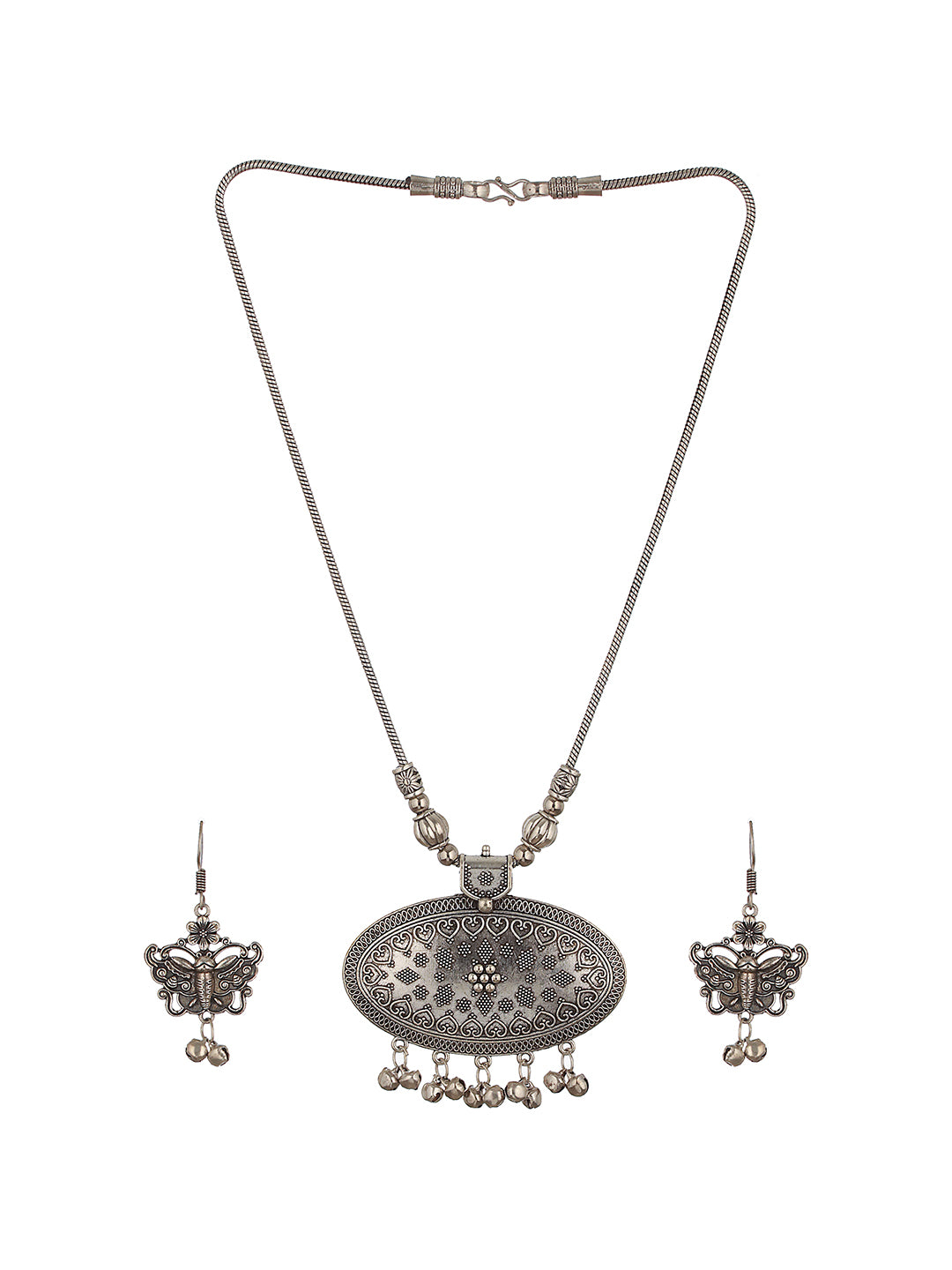 Silver-Plated Jewellery Set - Jazzandsizzle