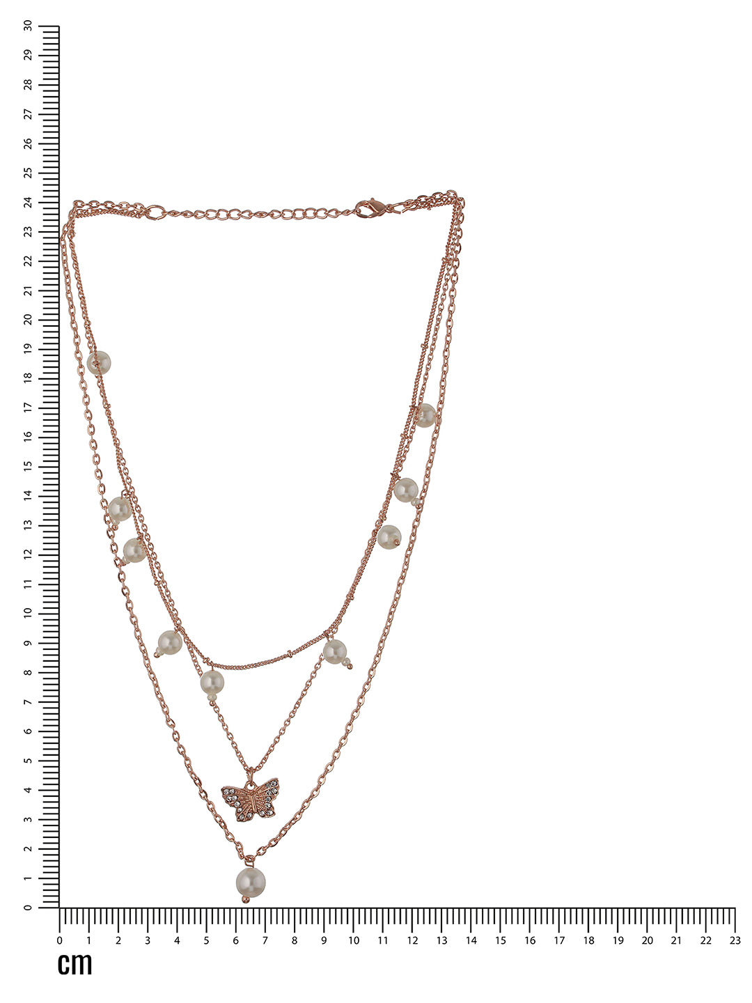 Rose Gold-Plated Layered Necklace - Jazzandsizzle