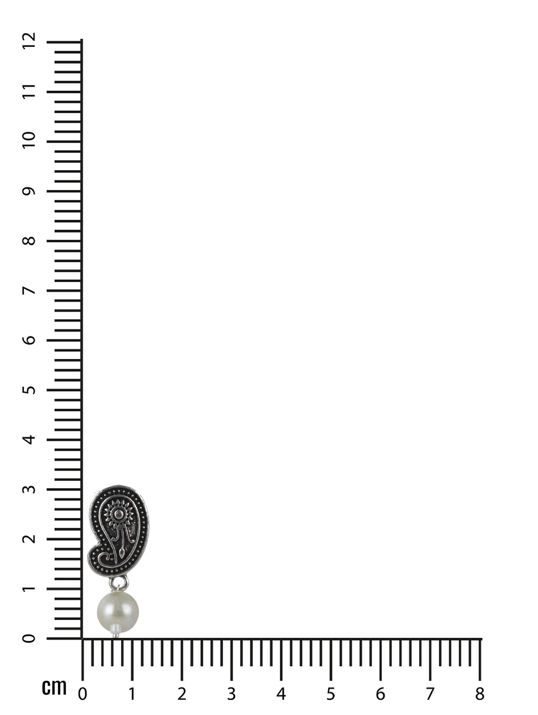 Jazz And Sizzle Silver-Toned Set of 4 Oxidized Studded Earrings - Jazzandsizzle