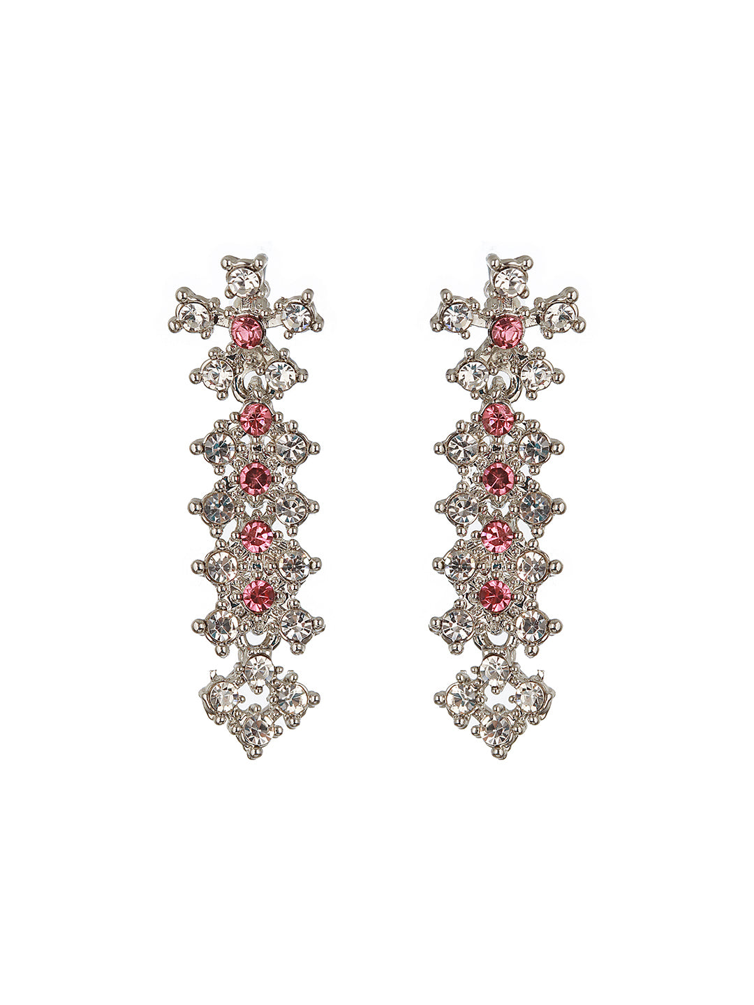 Rhodium-Plated AD-Studded Jewellery Set - Jazzandsizzle