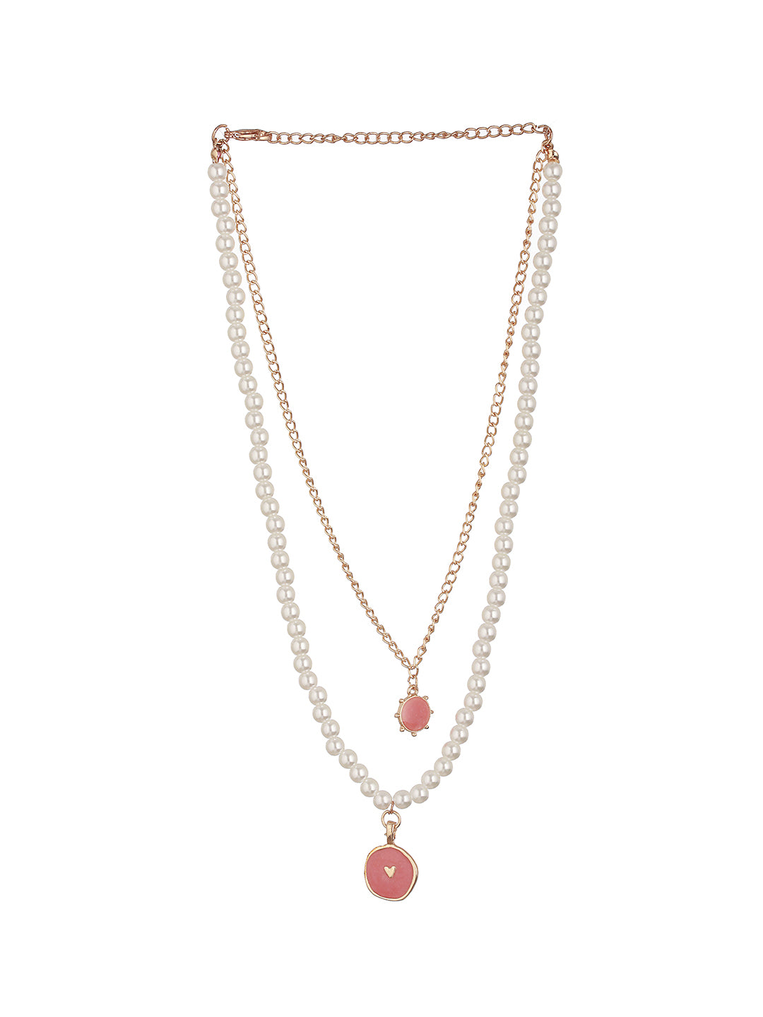 Gold-Plated & Pearl Layered Necklace - Jazzandsizzle