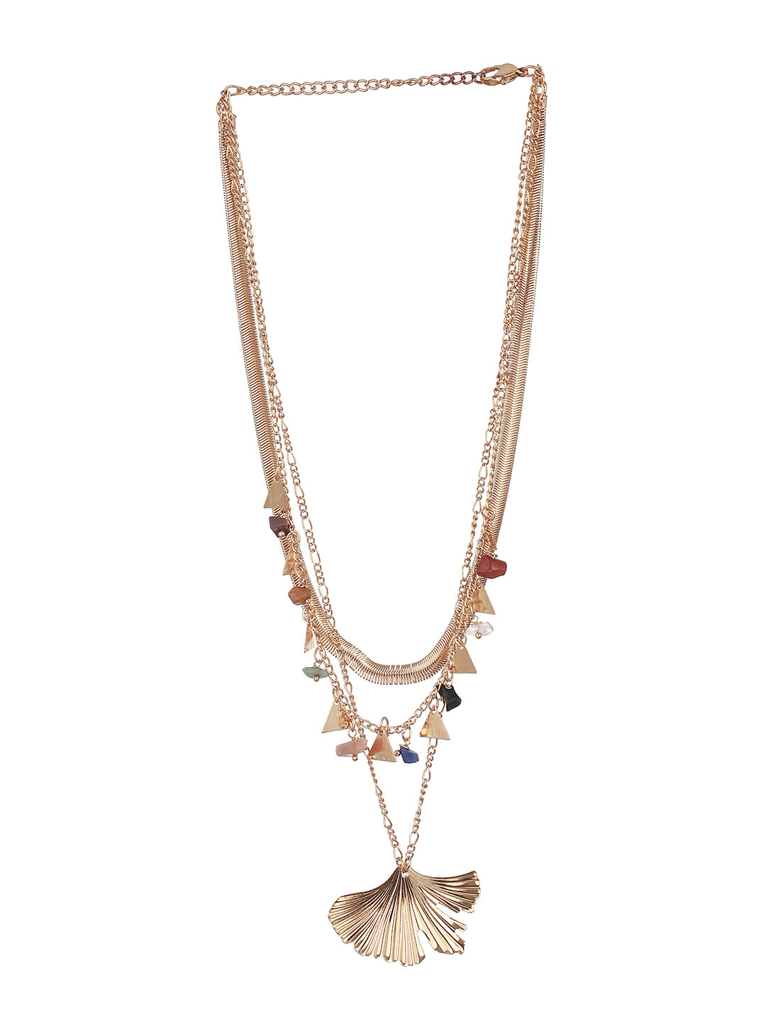 Gold-Plated Layered Necklace - Jazzandsizzle