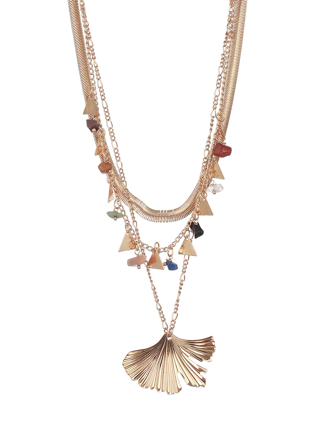 Gold-Plated Layered Necklace - Jazzandsizzle