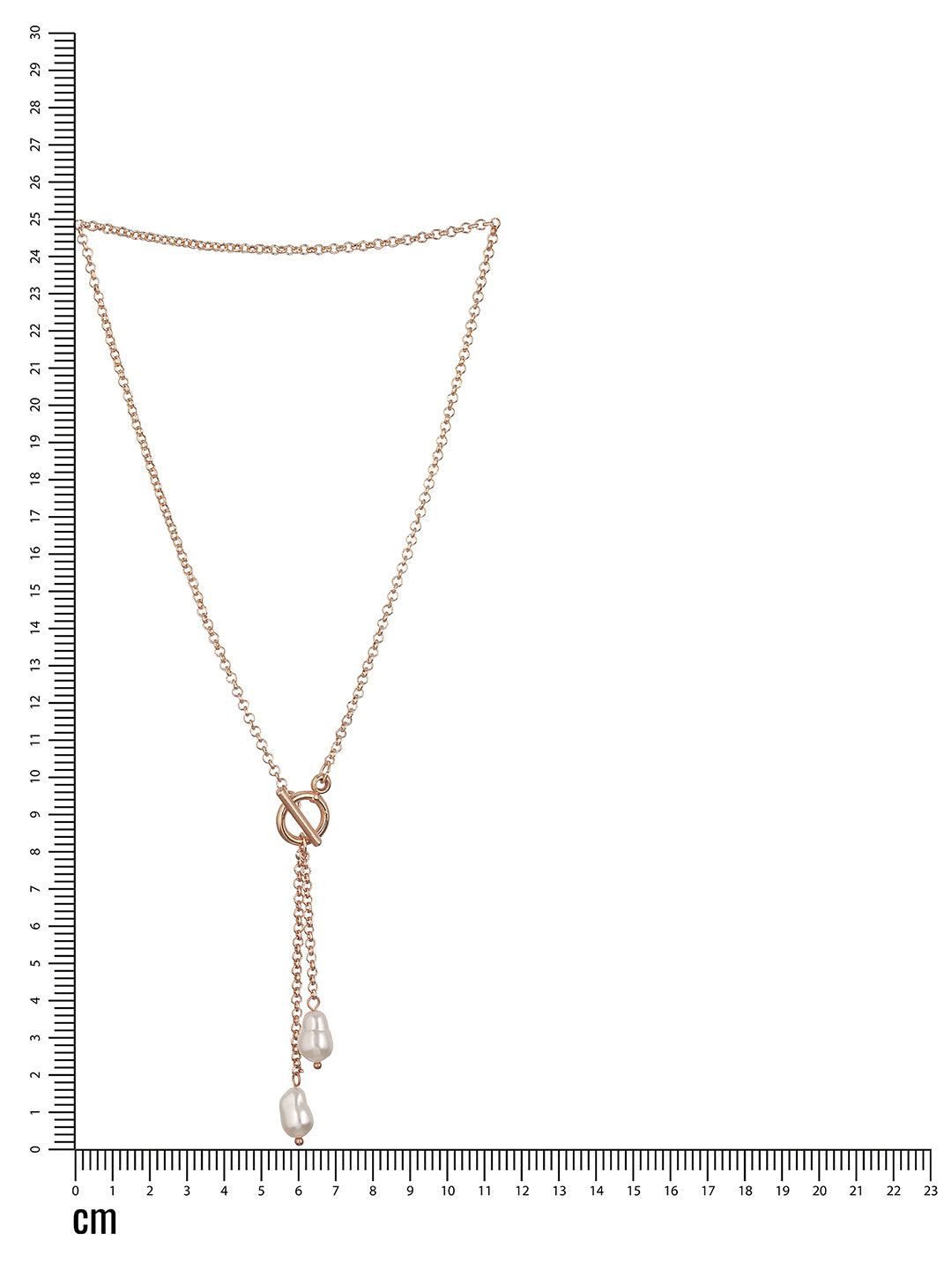  Gold Plated Handcrafted & White Pearl Interlinked Chain Necklace - Jazzandsizzle