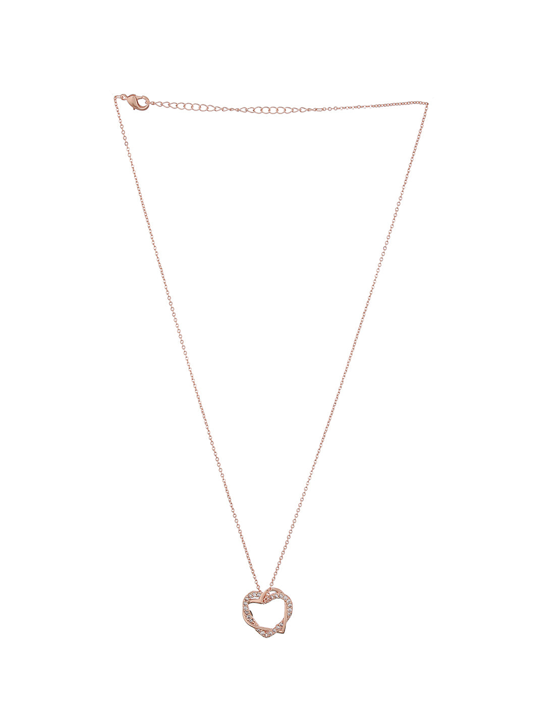 Rose Gold Plated American Diamond Studded Mangalsutra - Jazzandsizzle