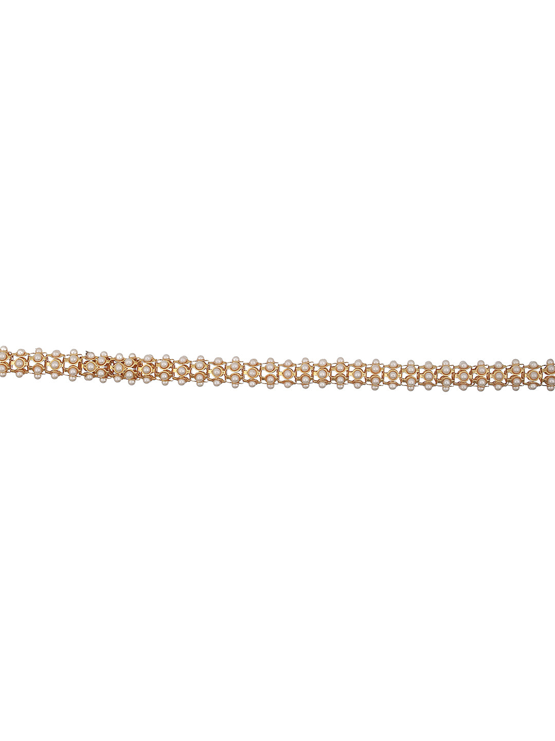 Gold Plated Pearl Beaded Waist Belt
