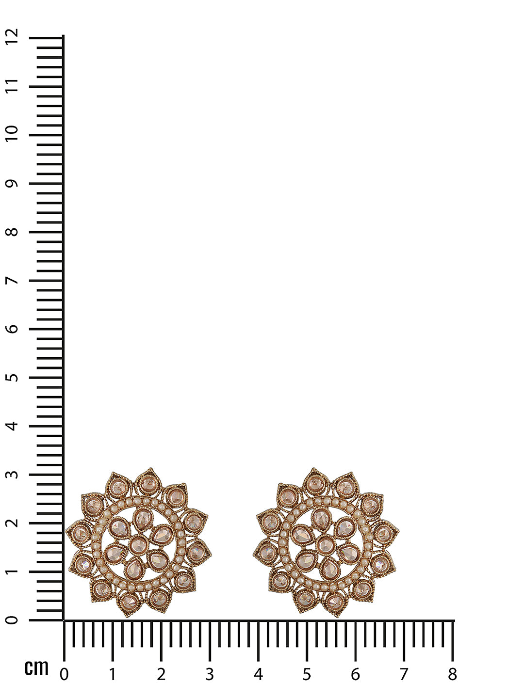 Gold-Plated Floral Stud Earrings - Jazzandsizzle