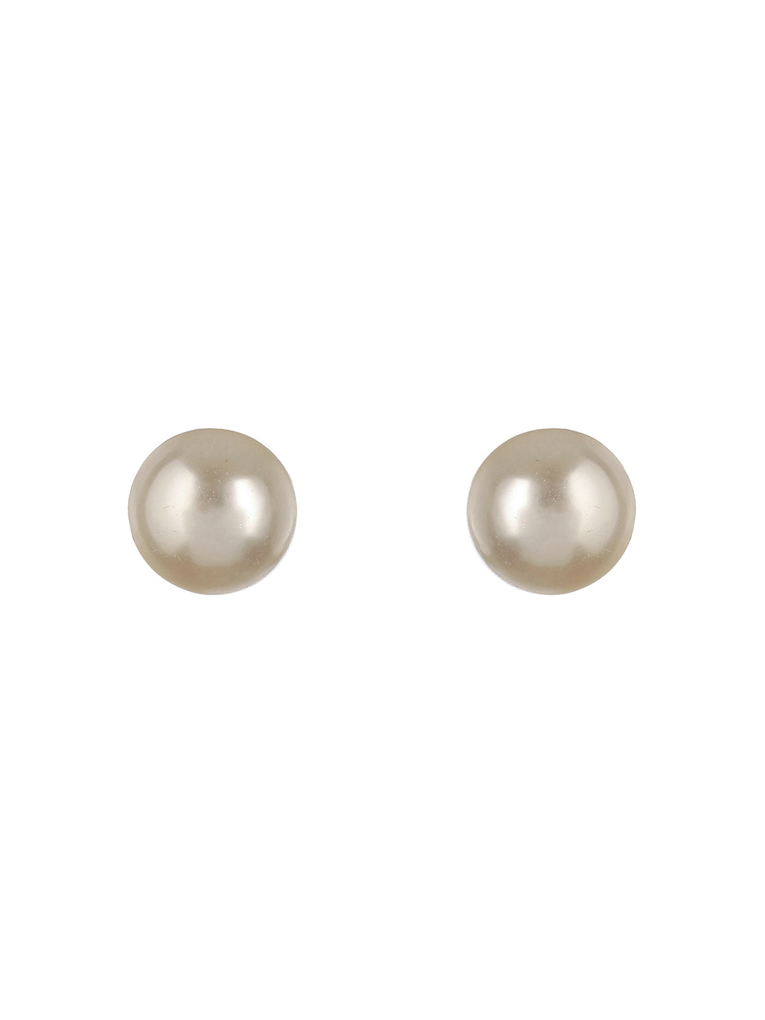 Set of 4 White Contemporary Studs Earrings